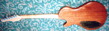 Back view of guitar