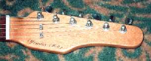 Headstock of Rods guitar